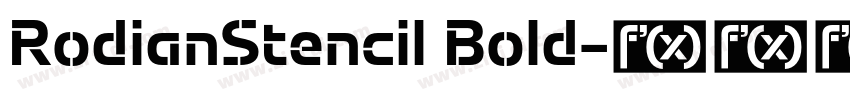 RodianStencil Bold字体转换